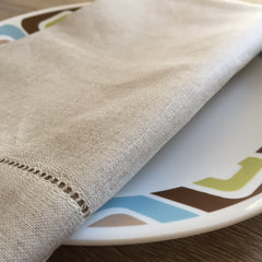 Hemstitch Dinner Napkin Natural 22" Inch